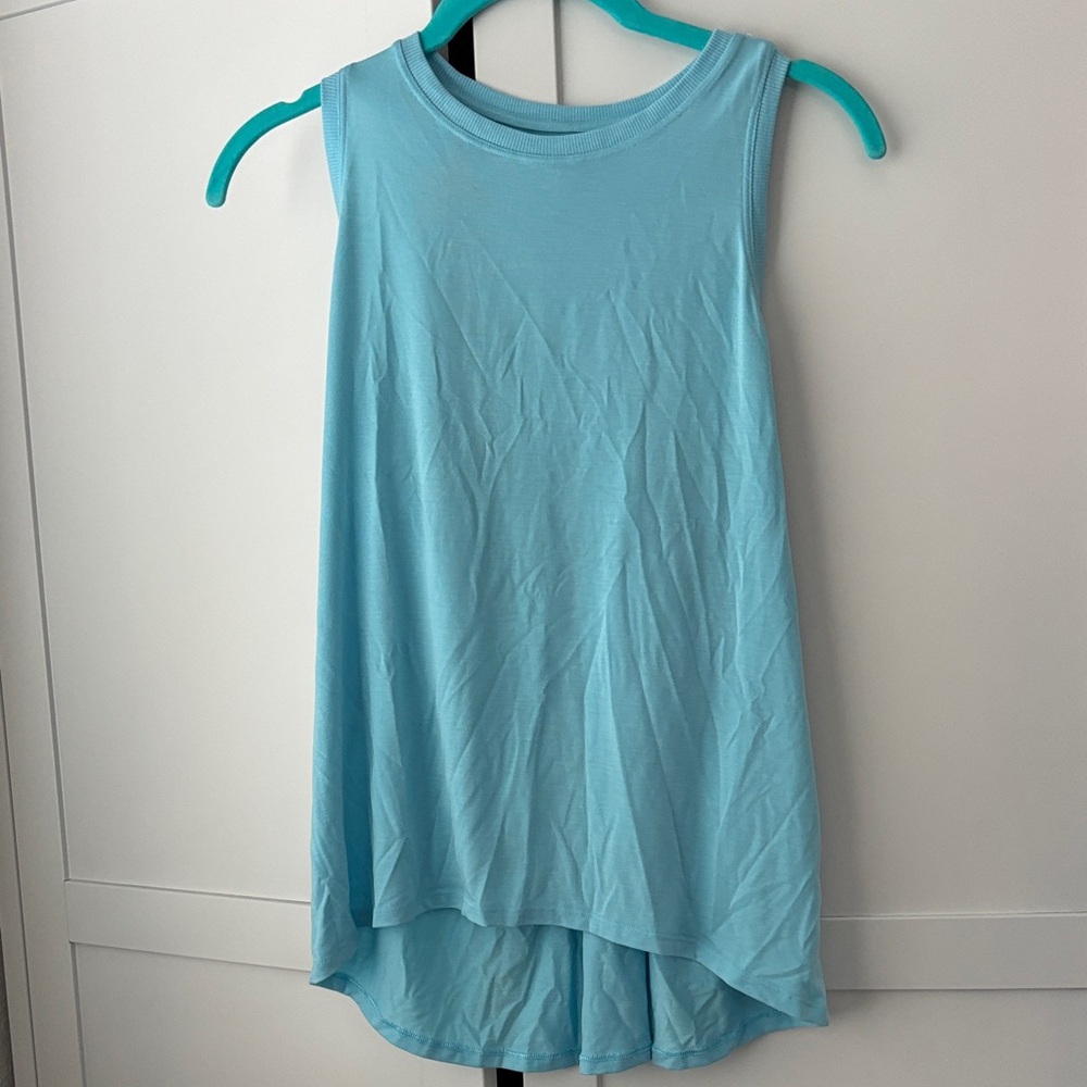 Athleta Light Blue Swing Tank - Sleeveless Active Top